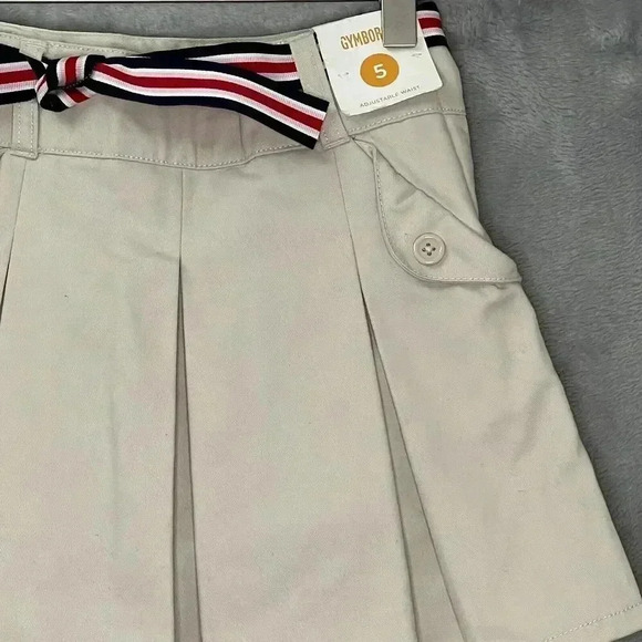 Gymboree Girl Uniform School Tan Sand Pleated Skirt Short size 5 NWT - Picture 10 of 13